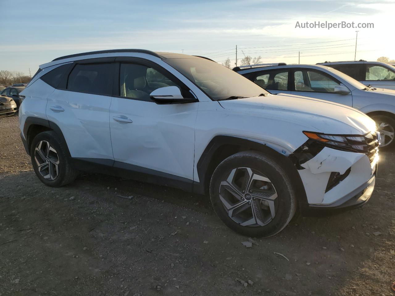 2022 Hyundai Tucson Sel Convenience White vin: KM8JFCA19NU012073