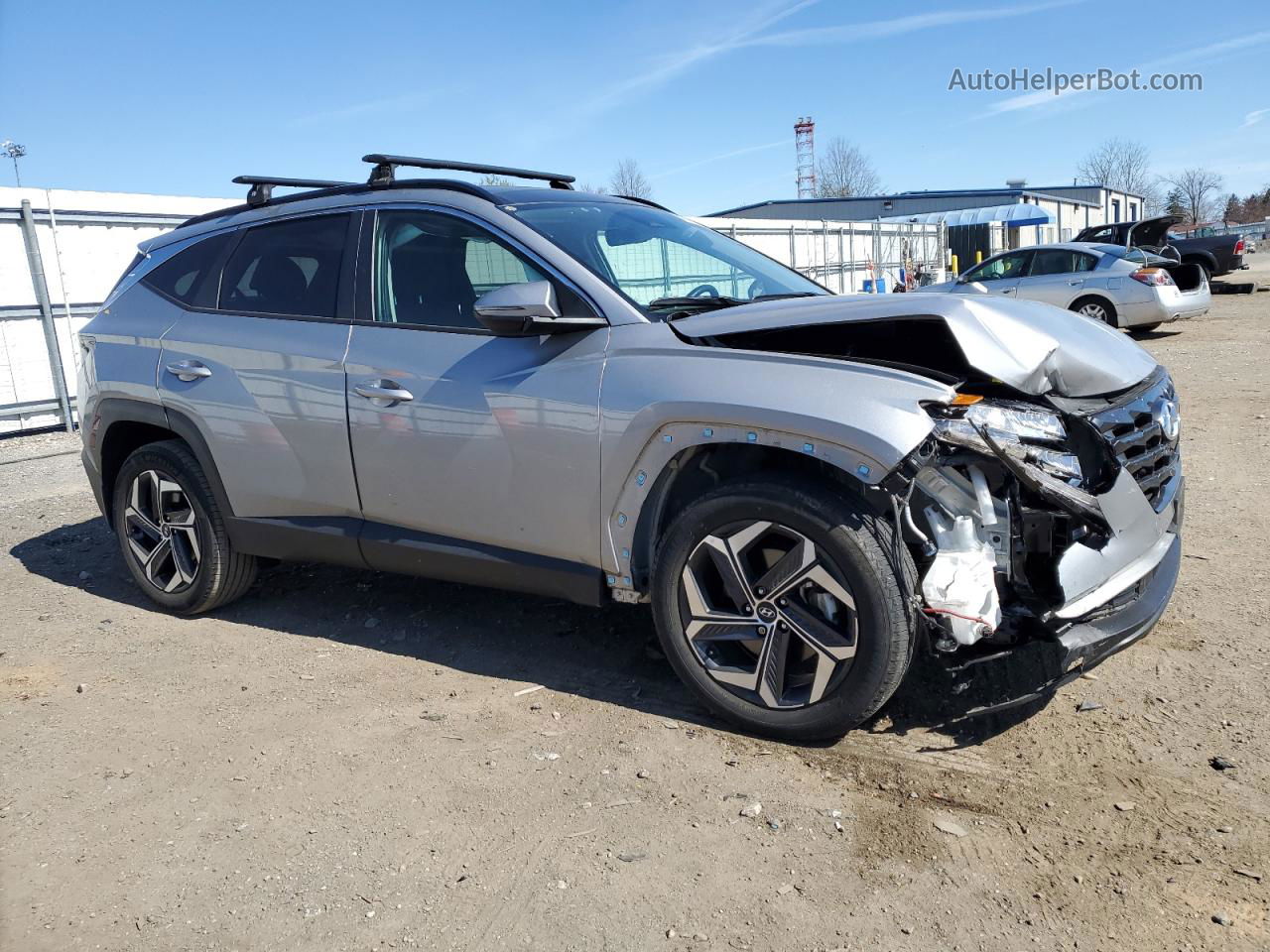 2022 Hyundai Tucson Sel Convenience Серый vin: KM8JFCA19NU066800