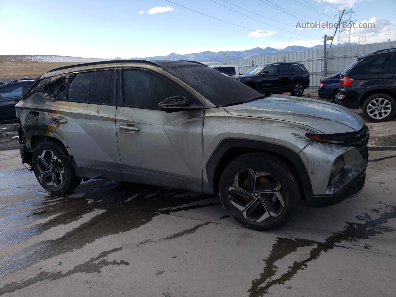 2022 Hyundai Tucson Limited Серый vin: KM8JFDA20NU074511