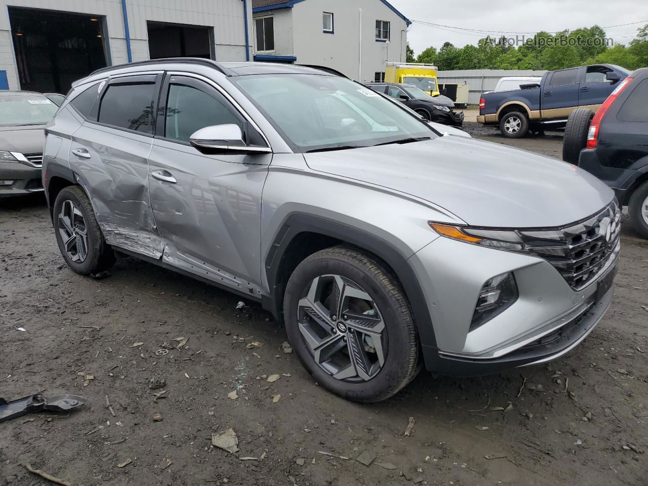 2022 Hyundai Tucson Limited Серебряный vin: KM8JFDA23NU071912