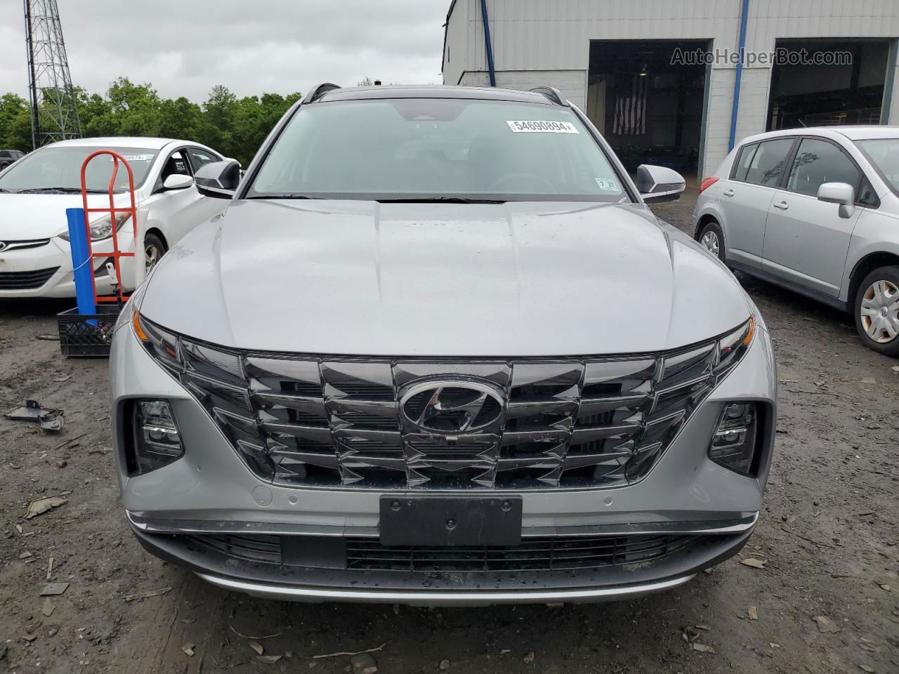 2022 Hyundai Tucson Limited Серебряный vin: KM8JFDA23NU071912