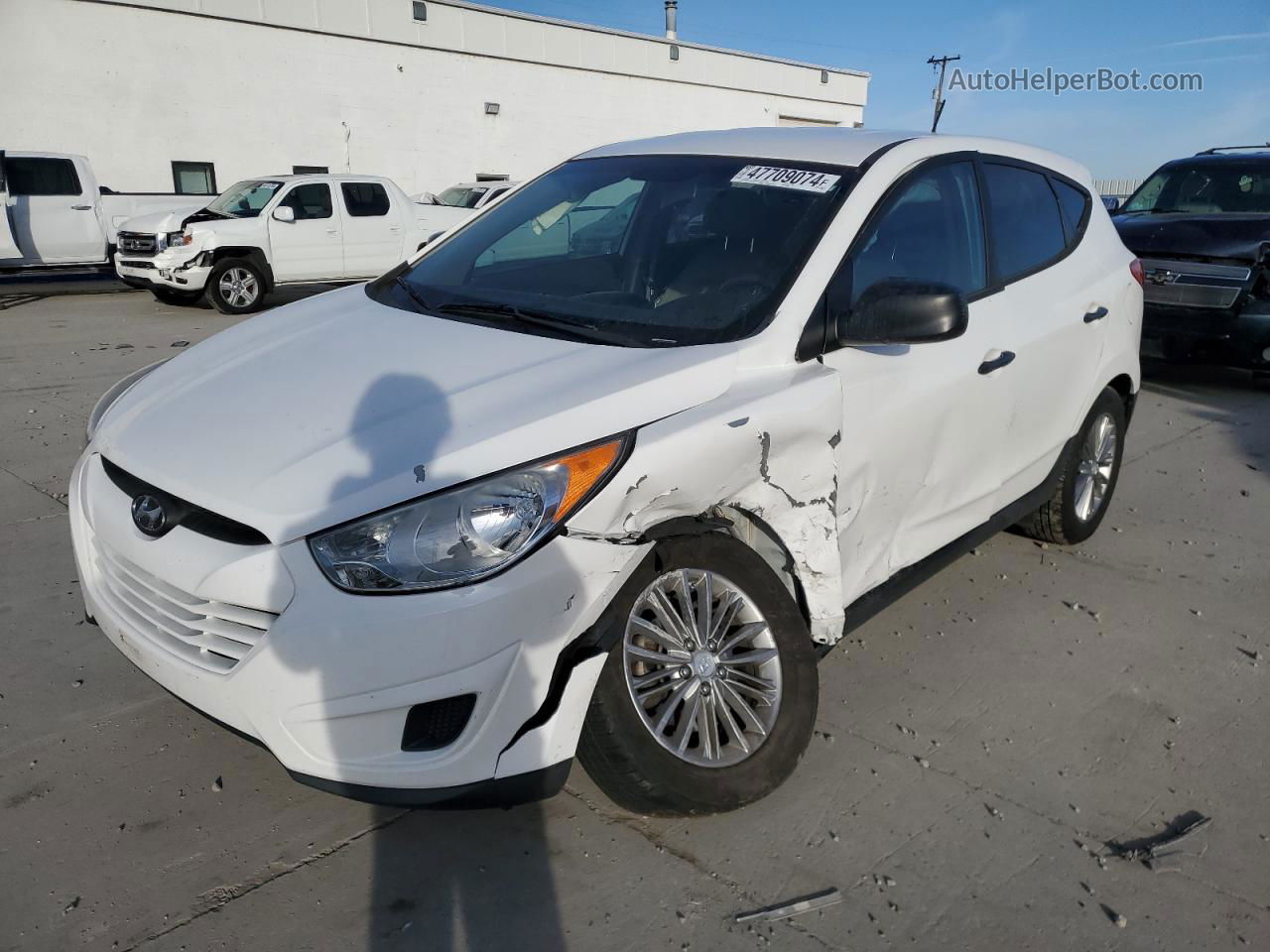 2013 Hyundai Tucson Gl White vin: KM8JT3AB2DU769851