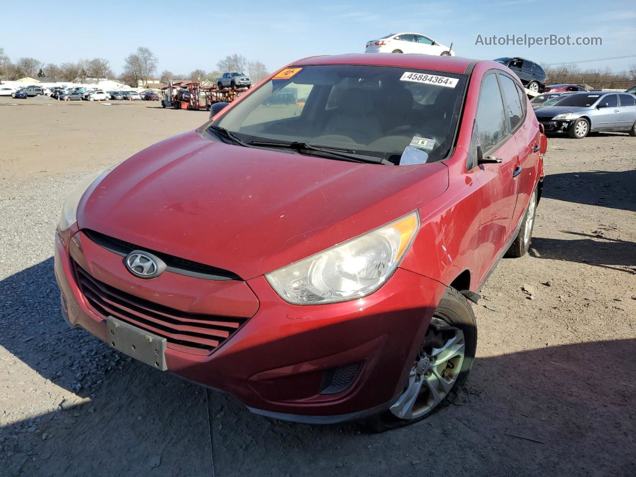 2013 Hyundai Tucson Gl Red vin: KM8JT3AB5DU669162