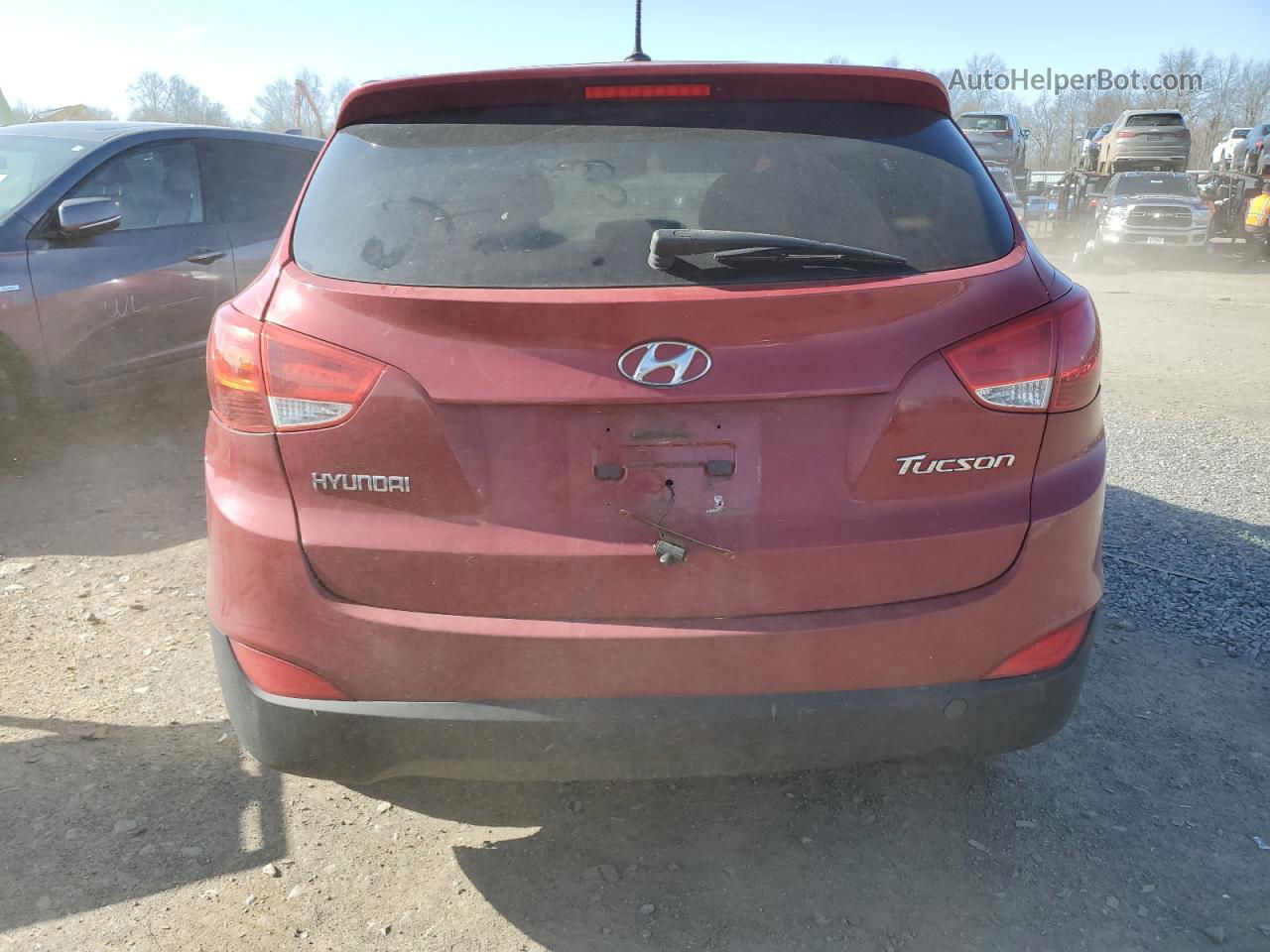 2013 Hyundai Tucson Gl Red vin: KM8JT3AB5DU669162