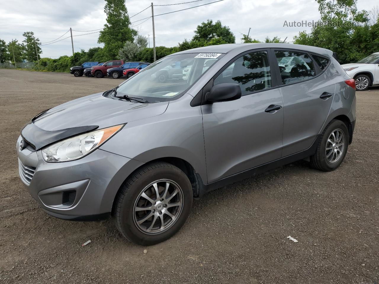 2013 Hyundai Tucson Gl Gray vin: KM8JT3ABXDU554816