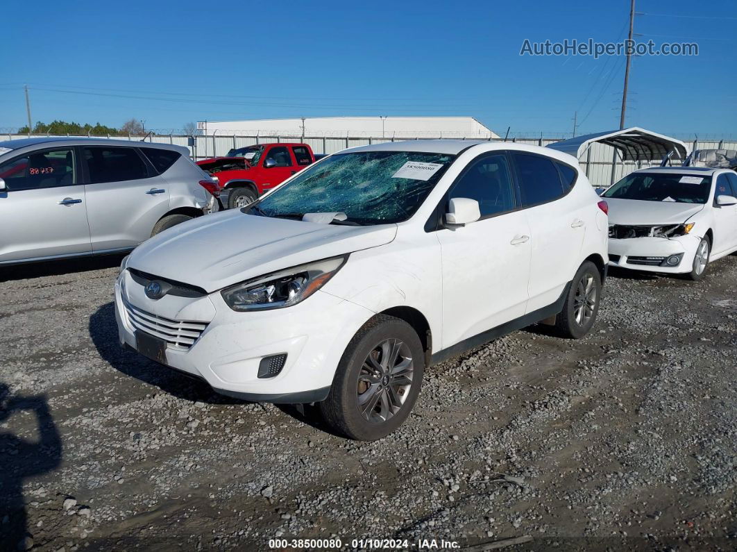 2014 Hyundai Tucson Gls White vin: KM8JT3AF1EU850490