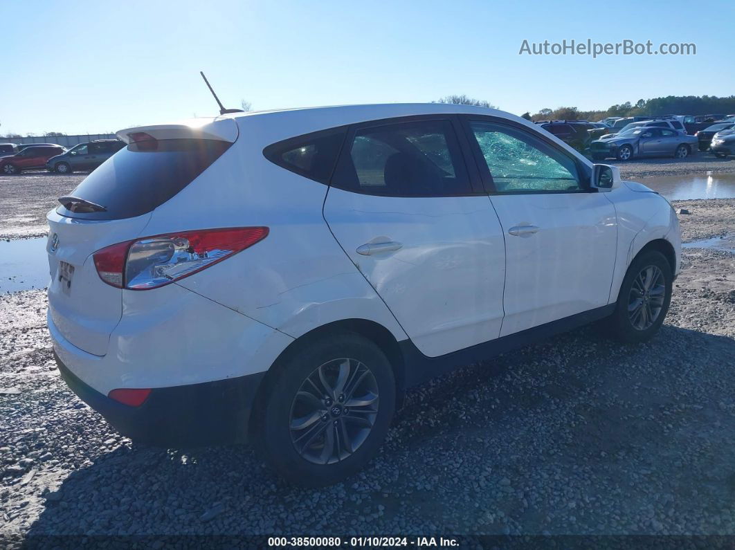 2014 Hyundai Tucson Gls White vin: KM8JT3AF1EU850490