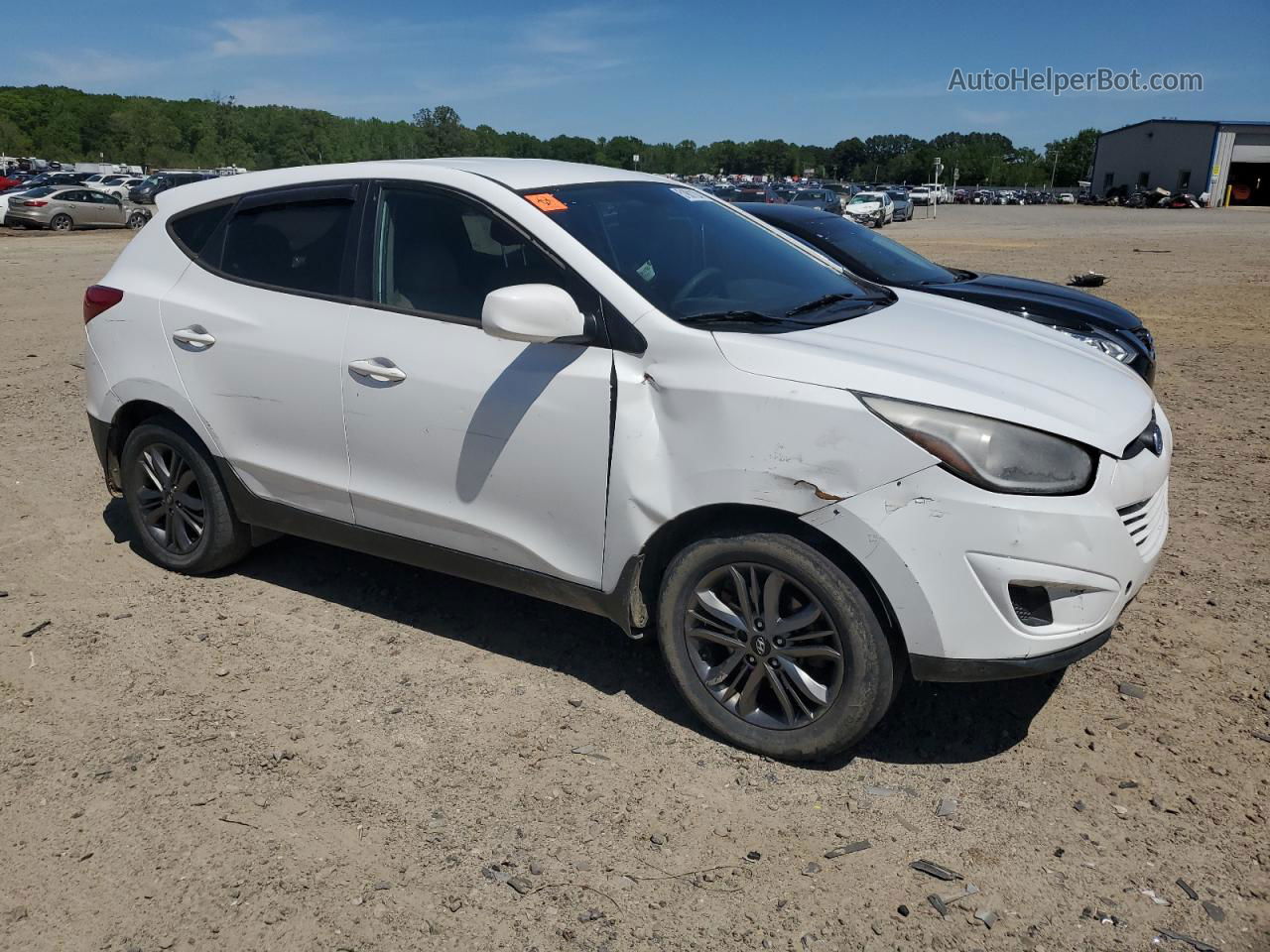 2014 Hyundai Tucson Gls White vin: KM8JT3AF2EU851907