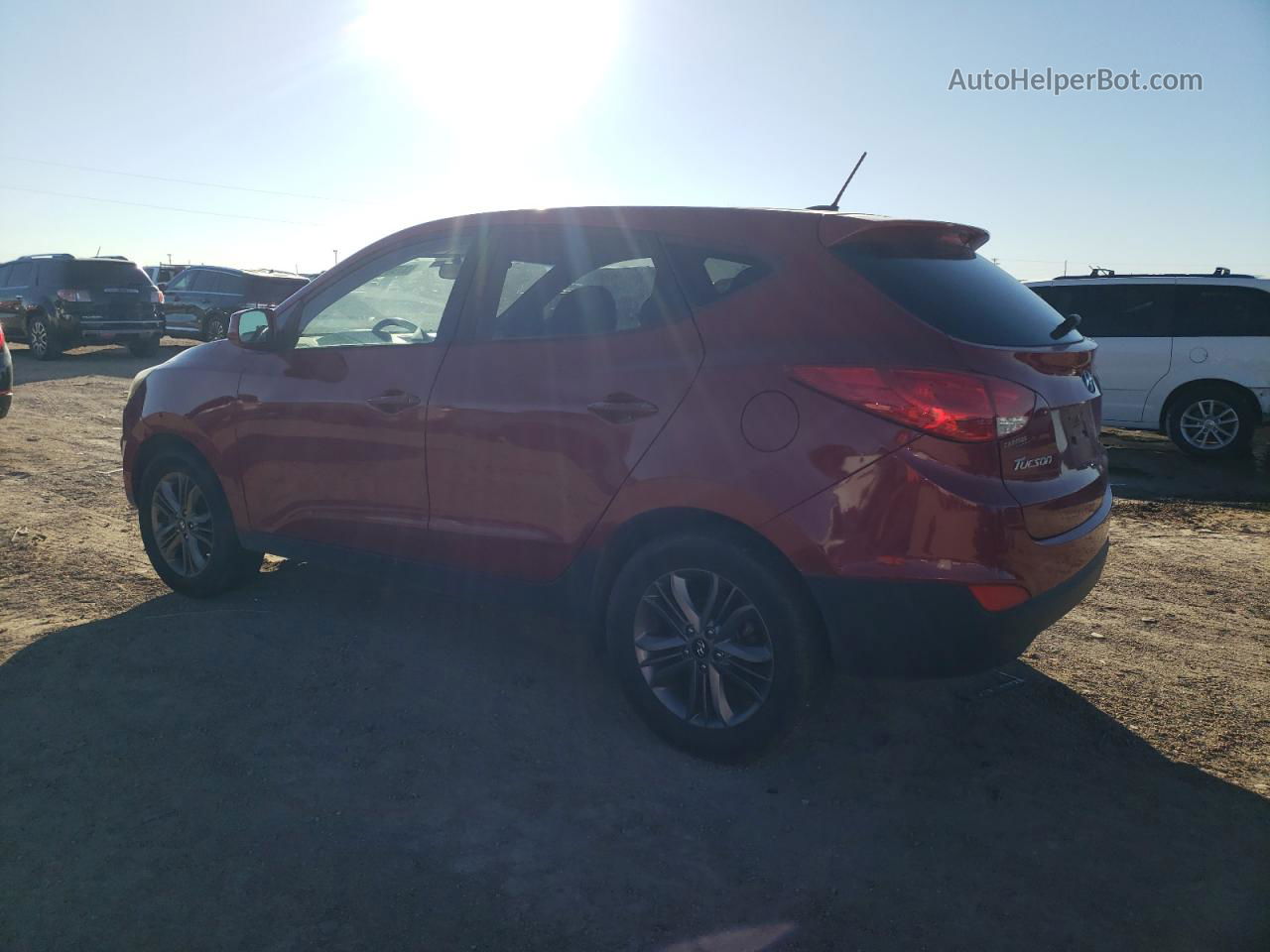 2014 Hyundai Tucson Gls Red vin: KM8JT3AF3EU805342