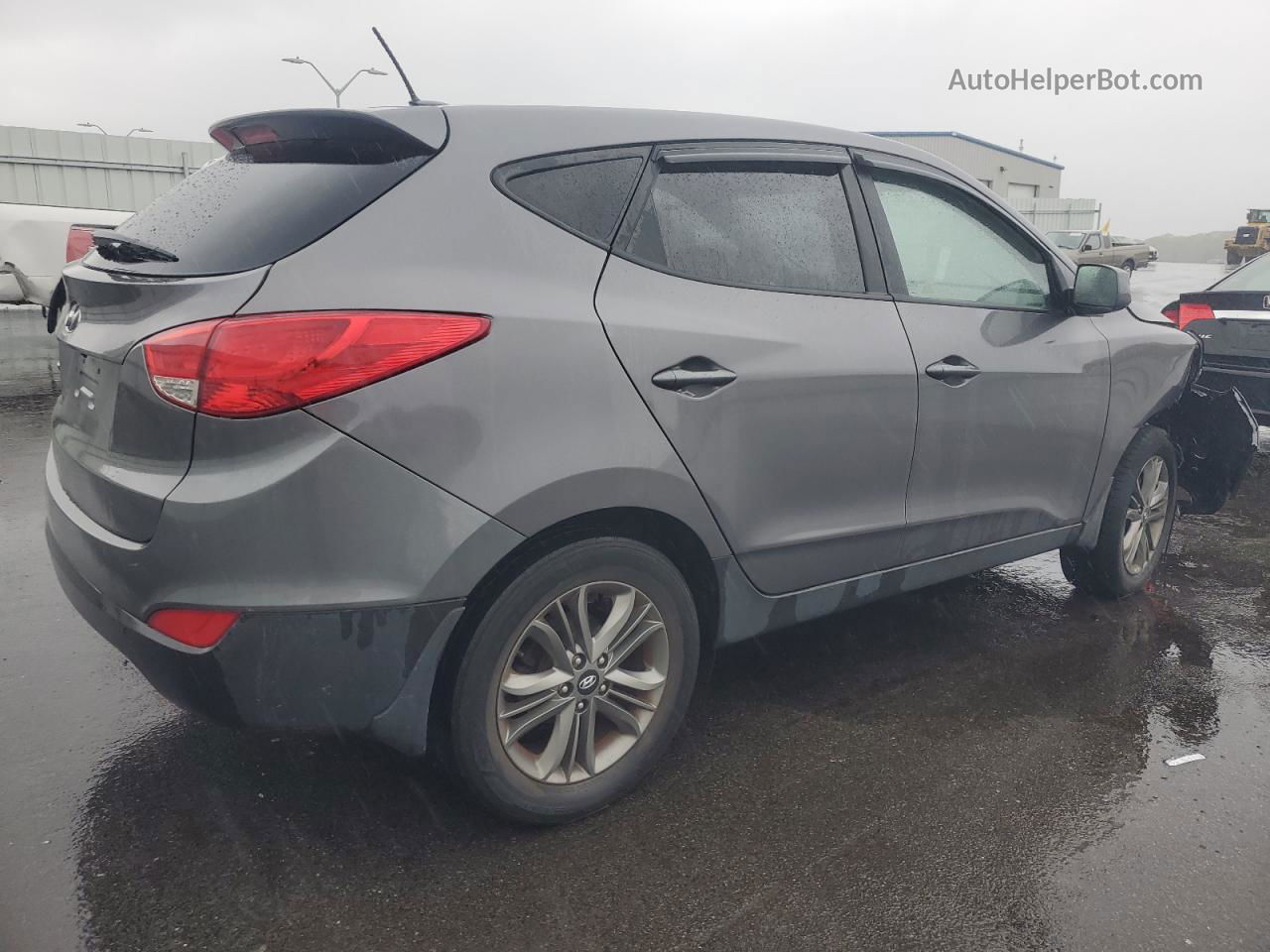 2014 Hyundai Tucson Gls Gray vin: KM8JT3AF4EU817371