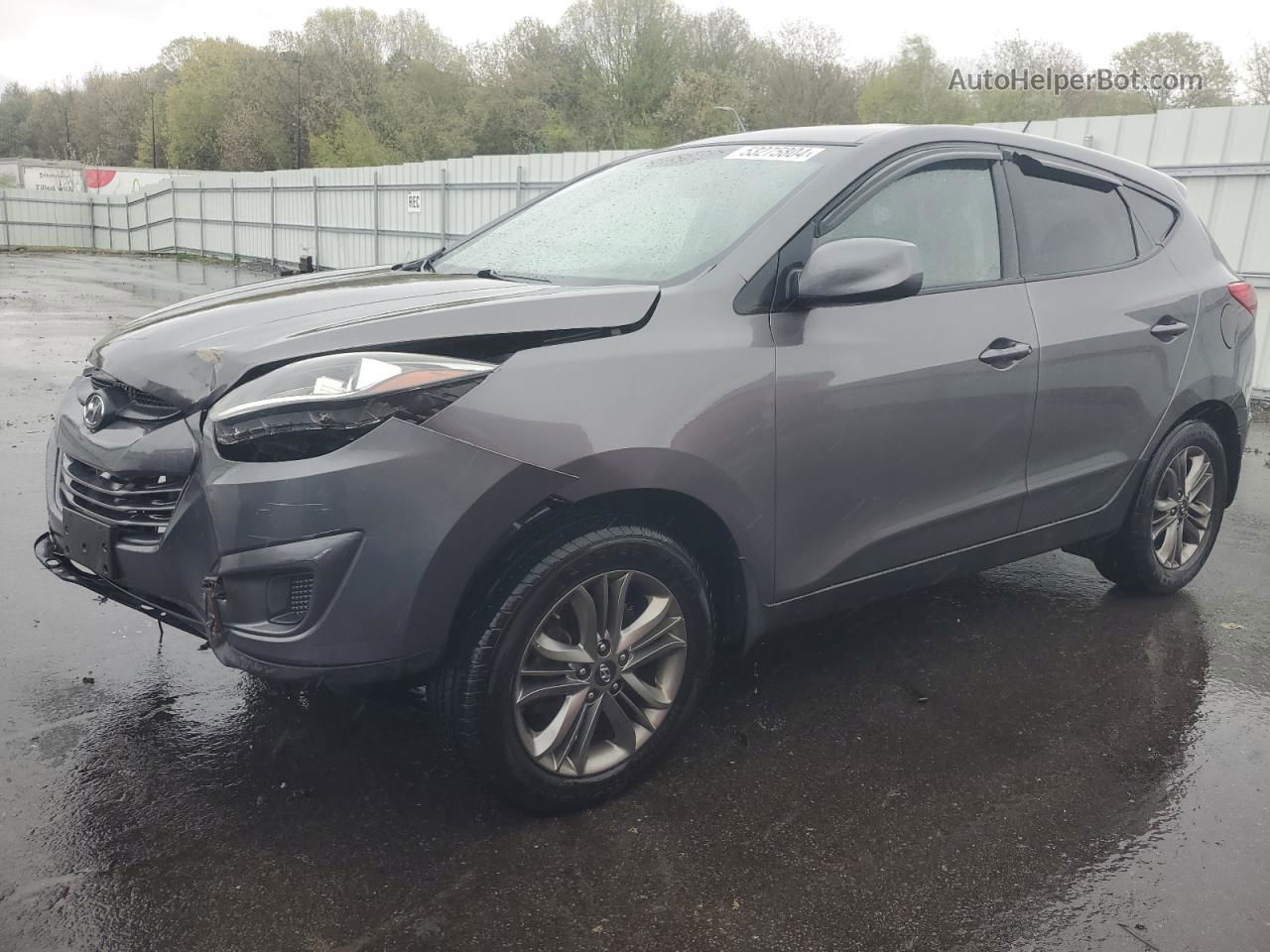 2014 Hyundai Tucson Gls Gray vin: KM8JT3AF4EU817371