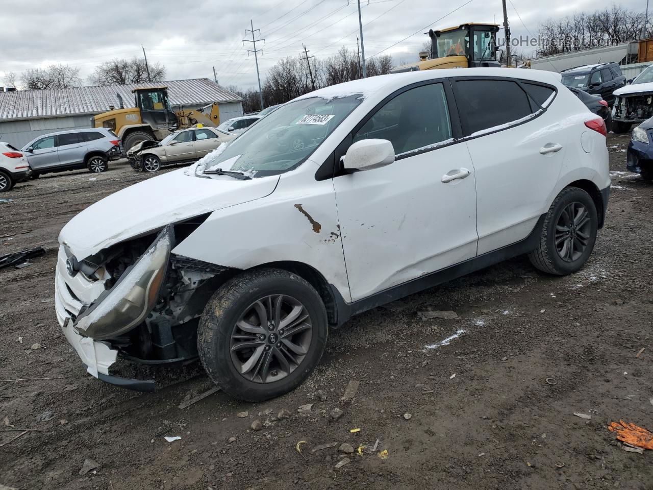 2014 Hyundai Tucson Gls White vin: KM8JT3AF4EU885170