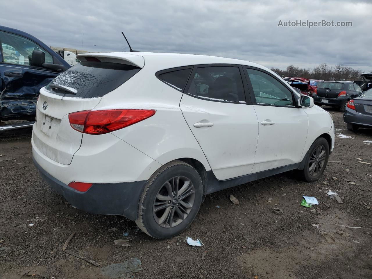 2014 Hyundai Tucson Gls White vin: KM8JT3AF4EU885170