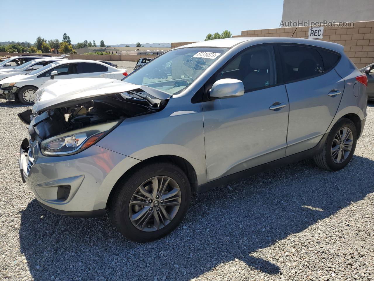 2014 Hyundai Tucson Gls Gray vin: KM8JT3AF4EU945268