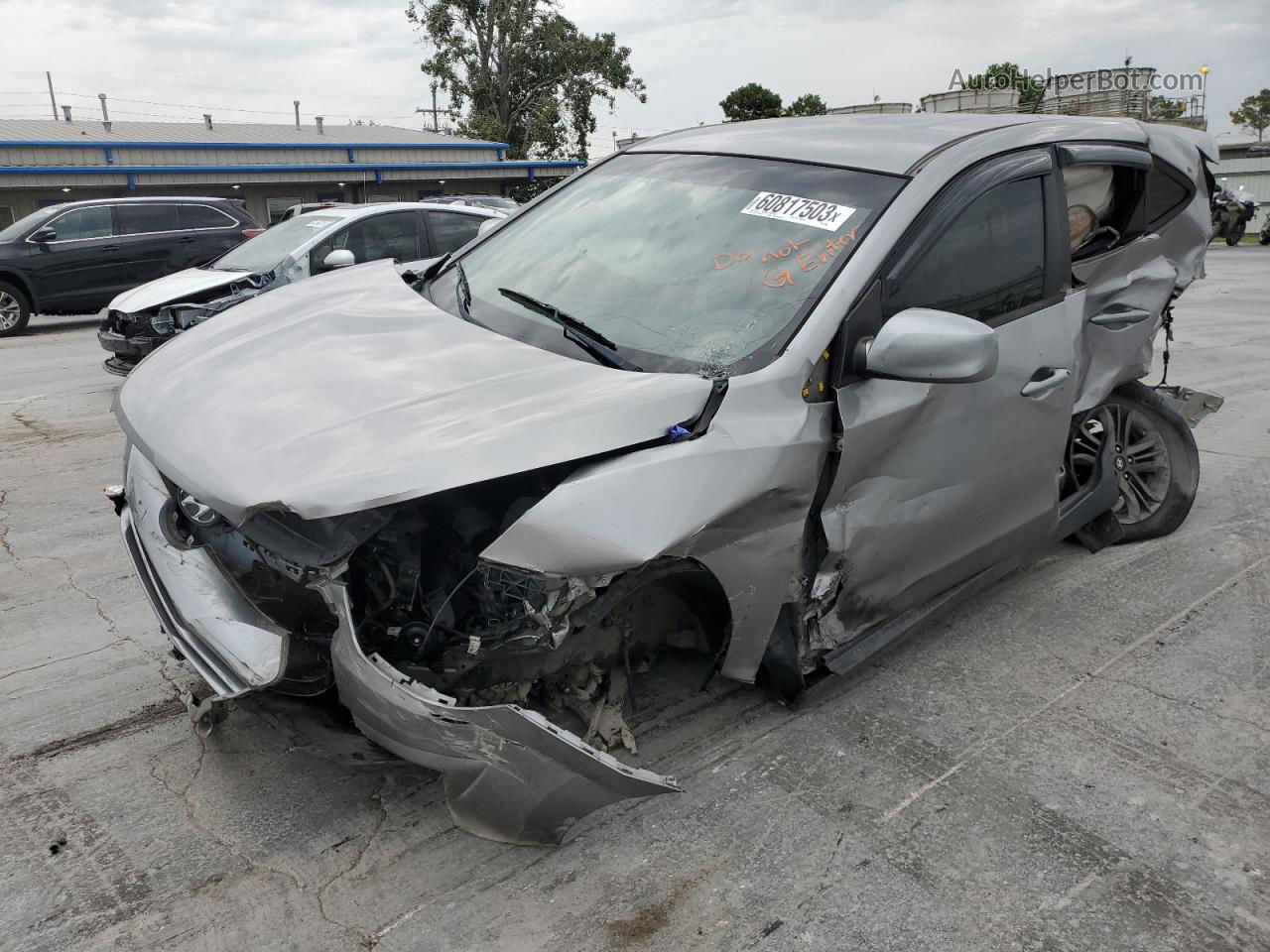 2014 Hyundai Tucson Gls Silver vin: KM8JT3AF5EU829867