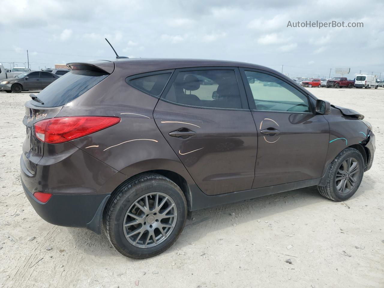 2014 Hyundai Tucson Gls Brown vin: KM8JT3AF5EU883900