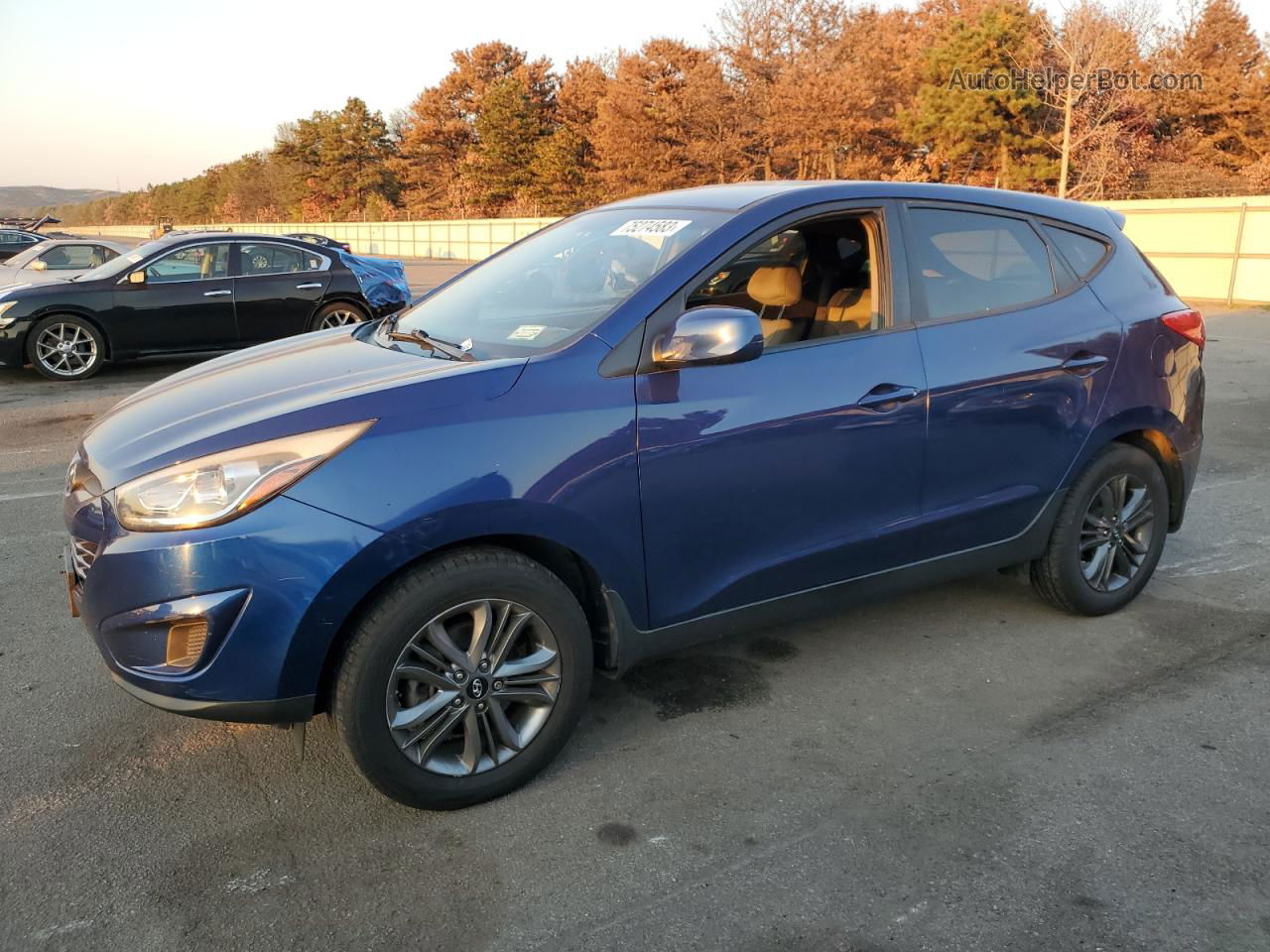 2014 Hyundai Tucson Gls Blue vin: KM8JT3AF5EU922114