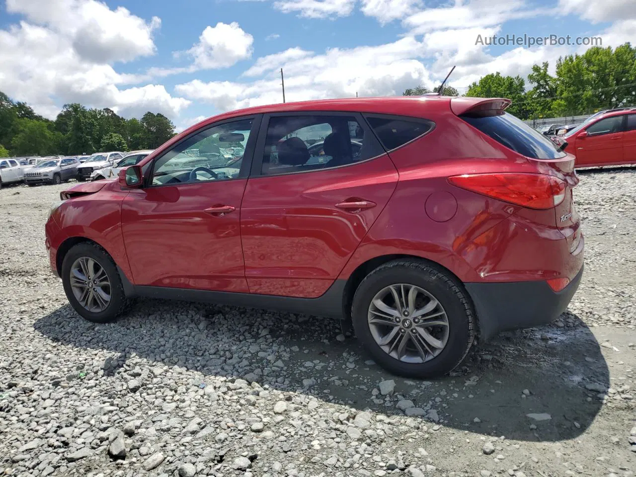 2014 Hyundai Tucson Gls Red vin: KM8JT3AF6EU802161