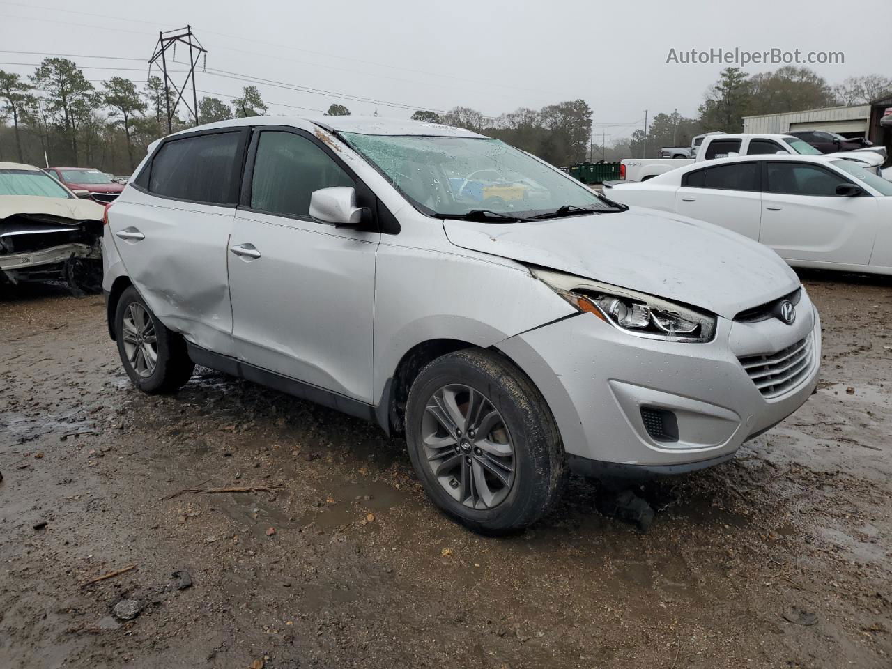 2014 Hyundai Tucson Gls Серебряный vin: KM8JT3AF6EU805917