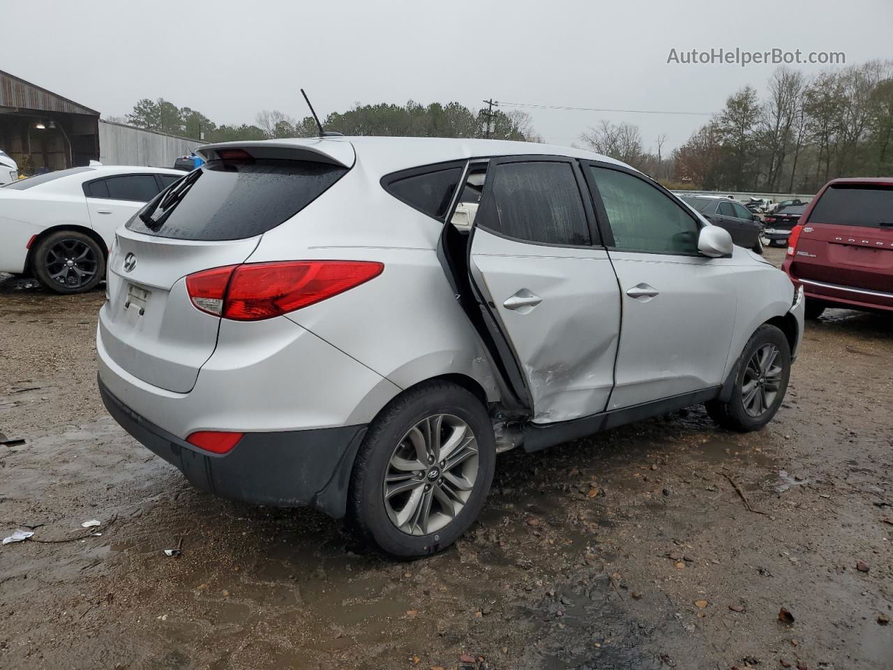 2014 Hyundai Tucson Gls Серебряный vin: KM8JT3AF6EU805917