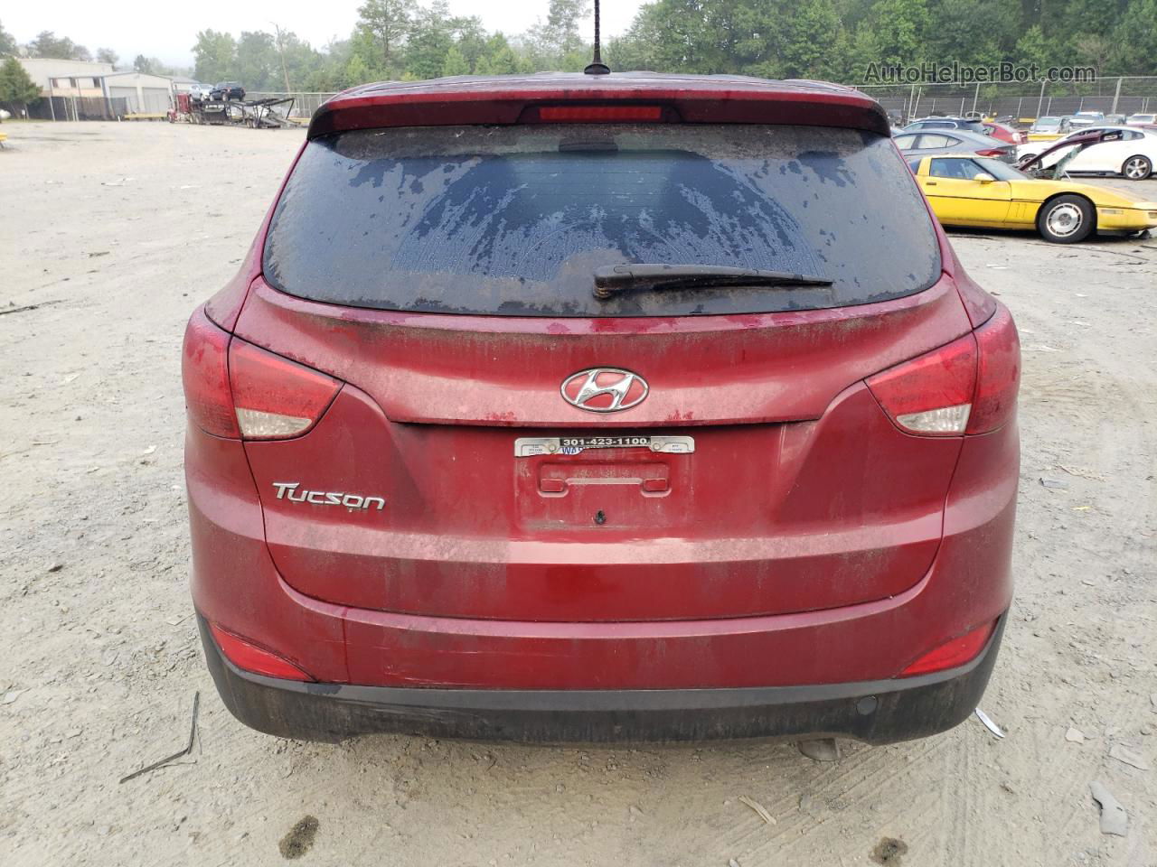 2014 Hyundai Tucson Gls Red vin: KM8JT3AF9EU889697