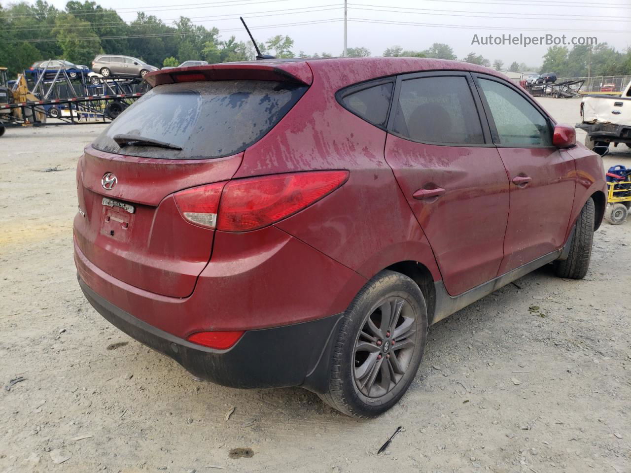 2014 Hyundai Tucson Gls Red vin: KM8JT3AF9EU889697