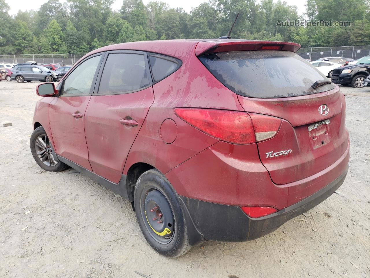 2014 Hyundai Tucson Gls Red vin: KM8JT3AF9EU889697