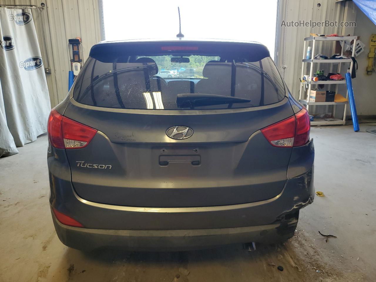 2014 Hyundai Tucson Gls Gray vin: KM8JT3AF9EU938624