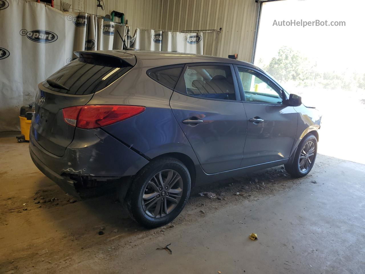 2014 Hyundai Tucson Gls Gray vin: KM8JT3AF9EU938624