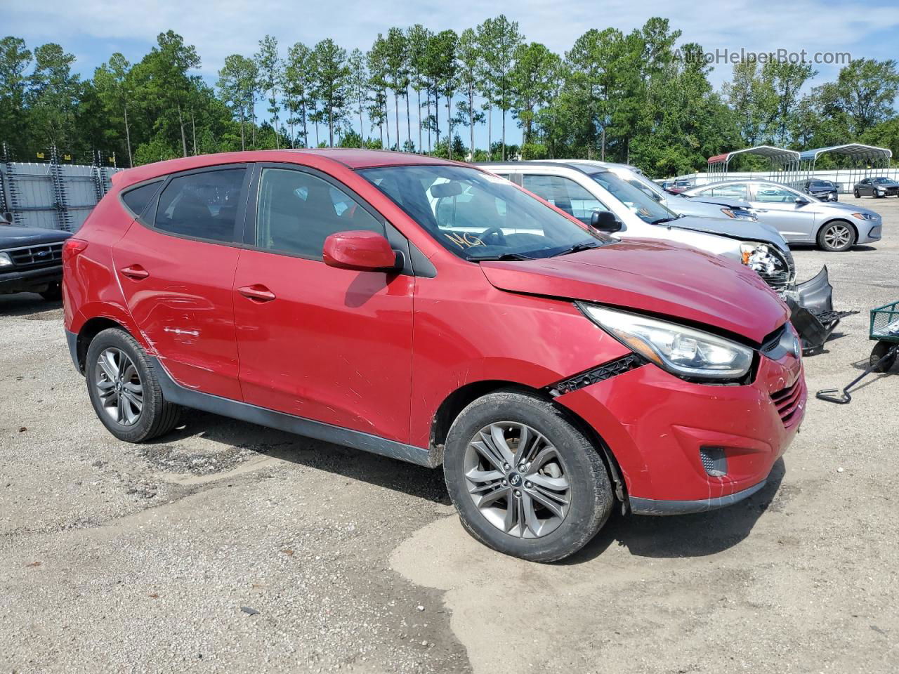 2014 Hyundai Tucson Gls Red vin: KM8JT3AFXEU818623