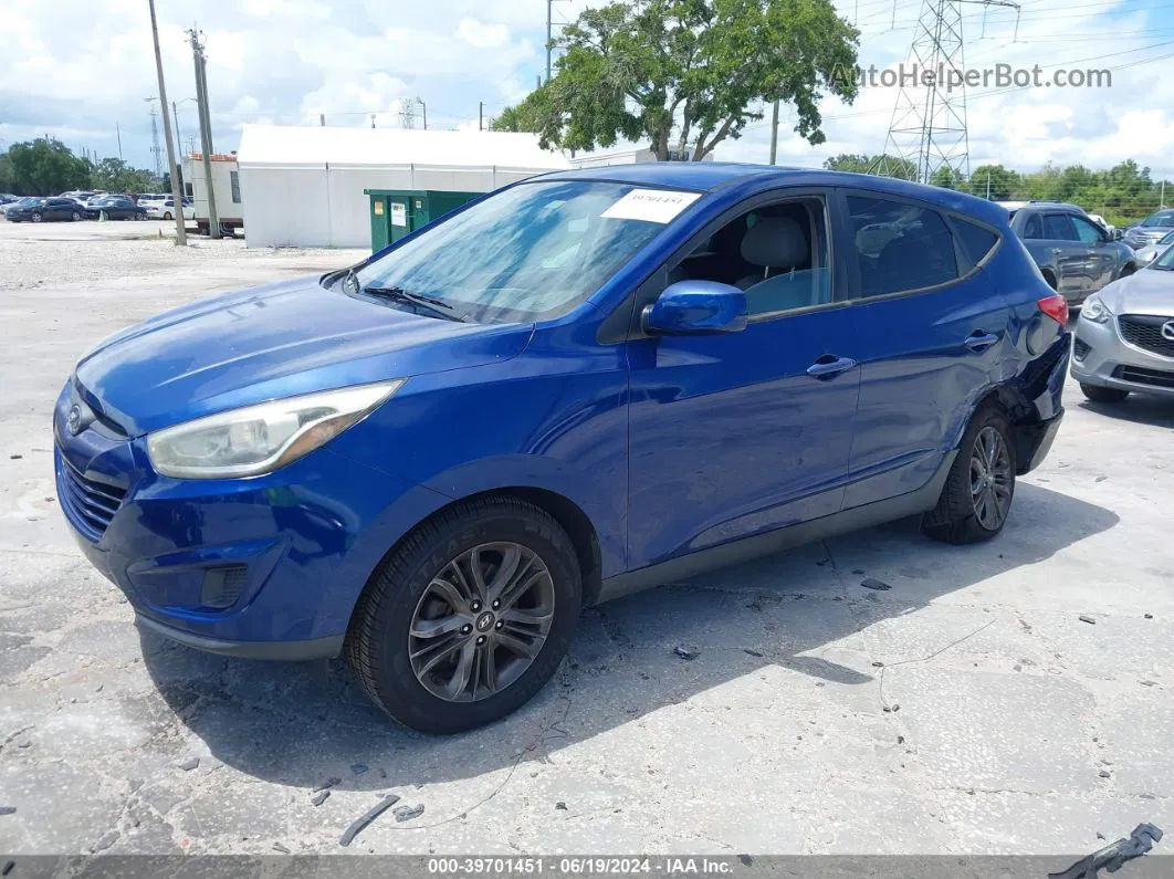 2014 Hyundai Tucson Gls Blue vin: KM8JT3AFXEU842839