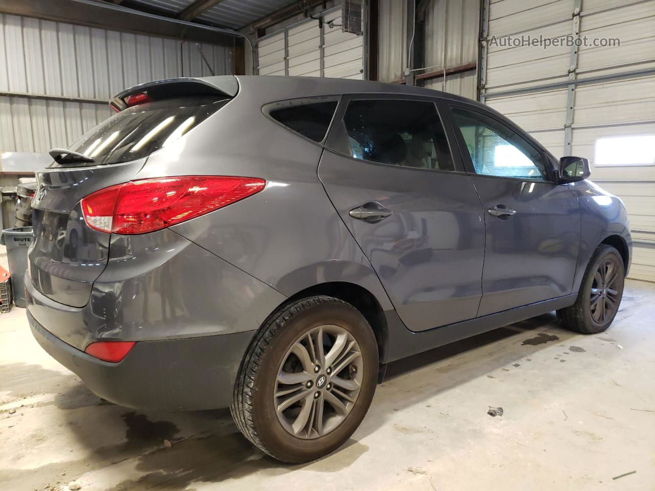 2014 Hyundai Tucson Gls Gray vin: KM8JT3AFXEU904966