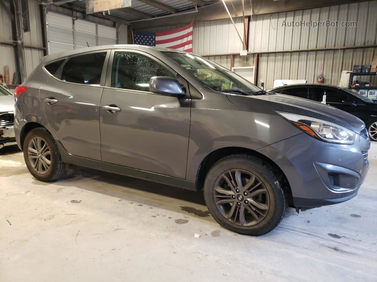 2014 Hyundai Tucson Gls Gray vin: KM8JT3AFXEU904966