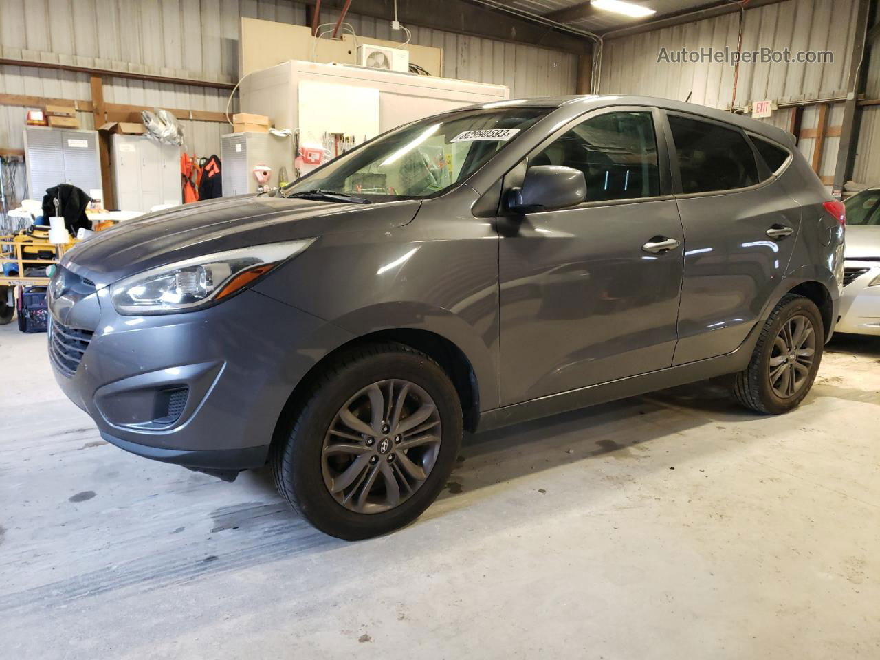 2014 Hyundai Tucson Gls Gray vin: KM8JT3AFXEU904966