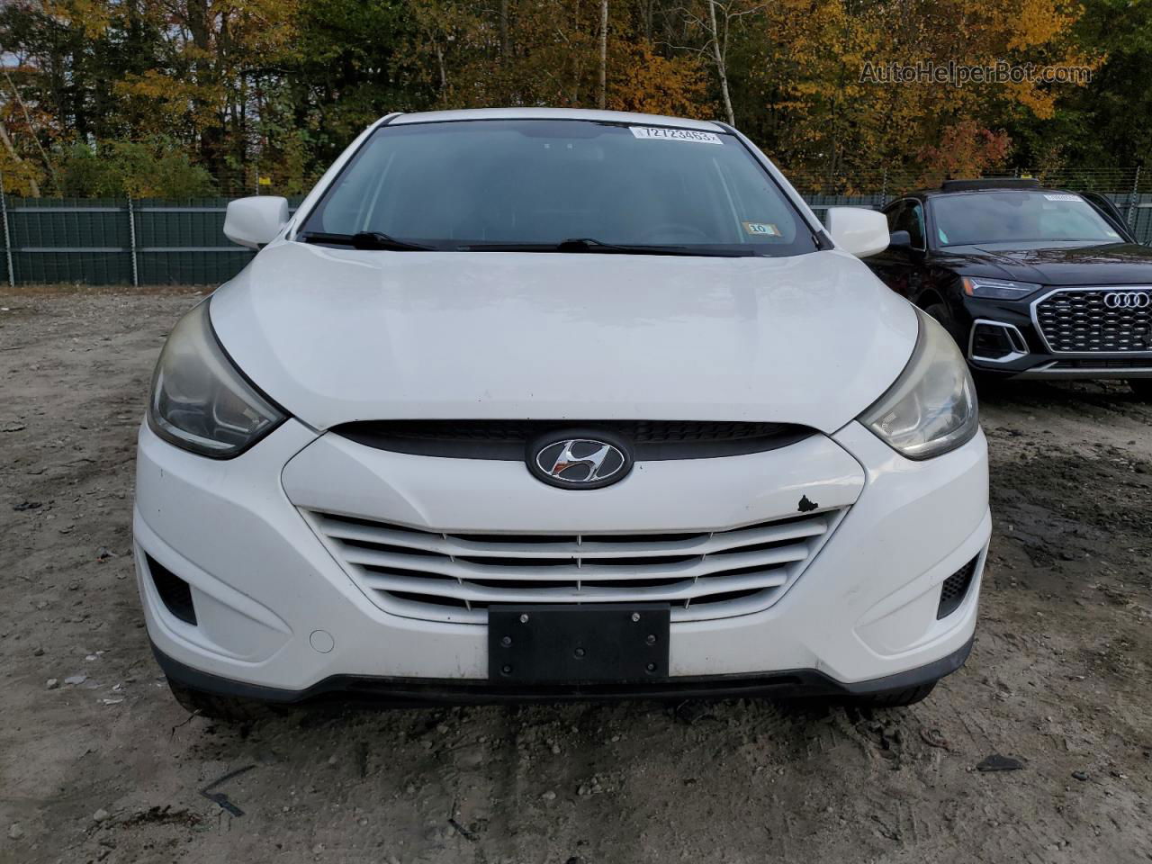 2014 Hyundai Tucson Gls White vin: KM8JT3AFXEU924666