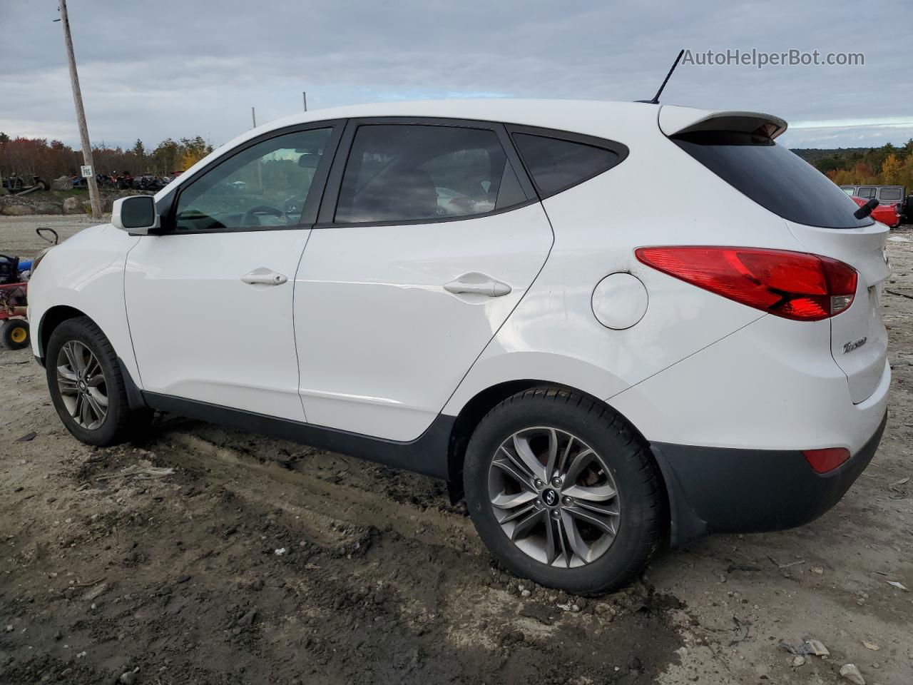 2014 Hyundai Tucson Gls White vin: KM8JT3AFXEU924666