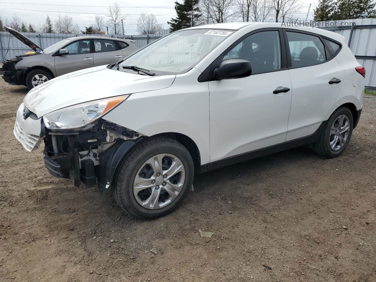 2013 Hyundai Tucson Gl White vin: KM8JTCAC6DU730639