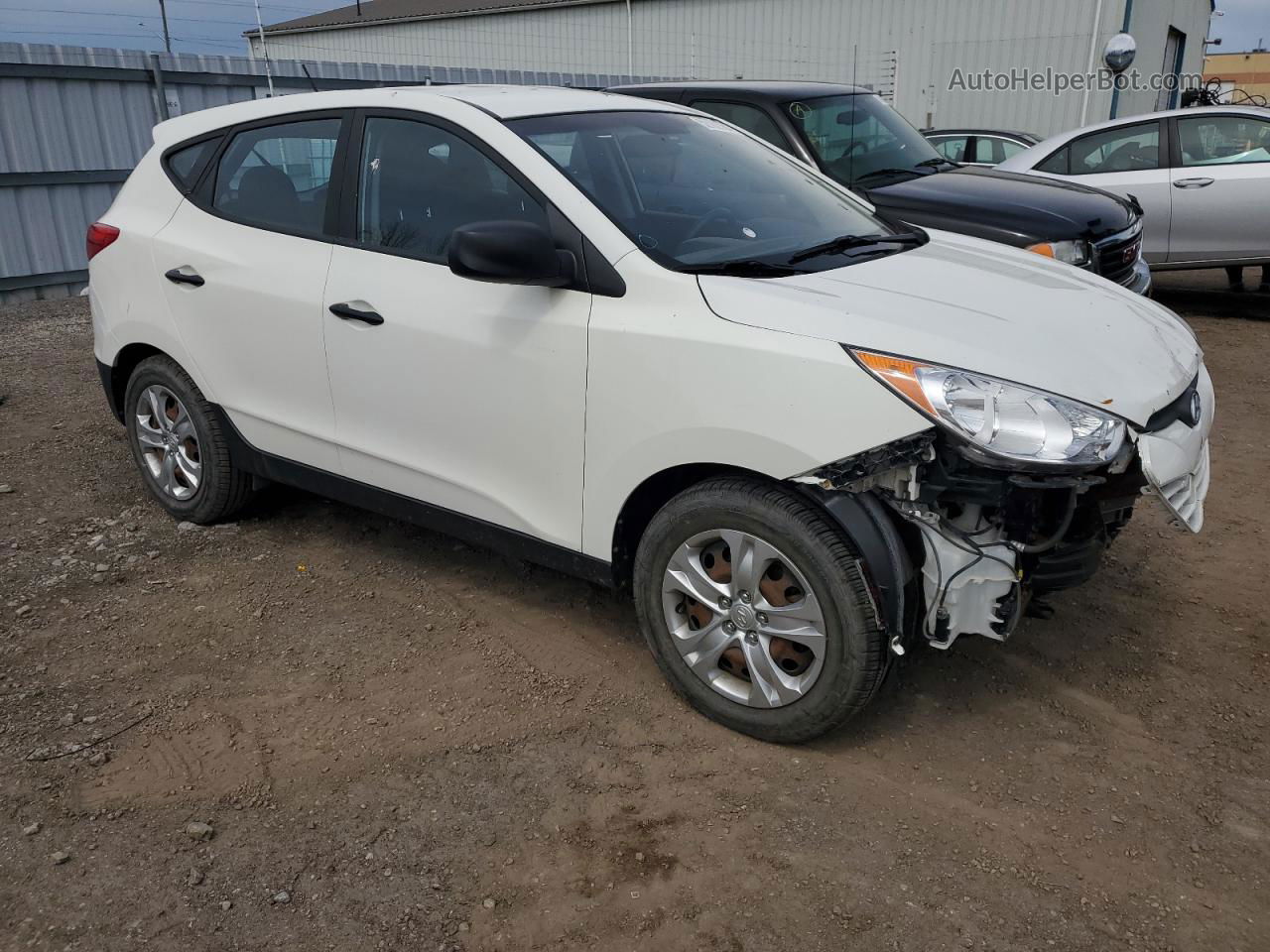 2013 Hyundai Tucson Gl White vin: KM8JTCAC6DU730639