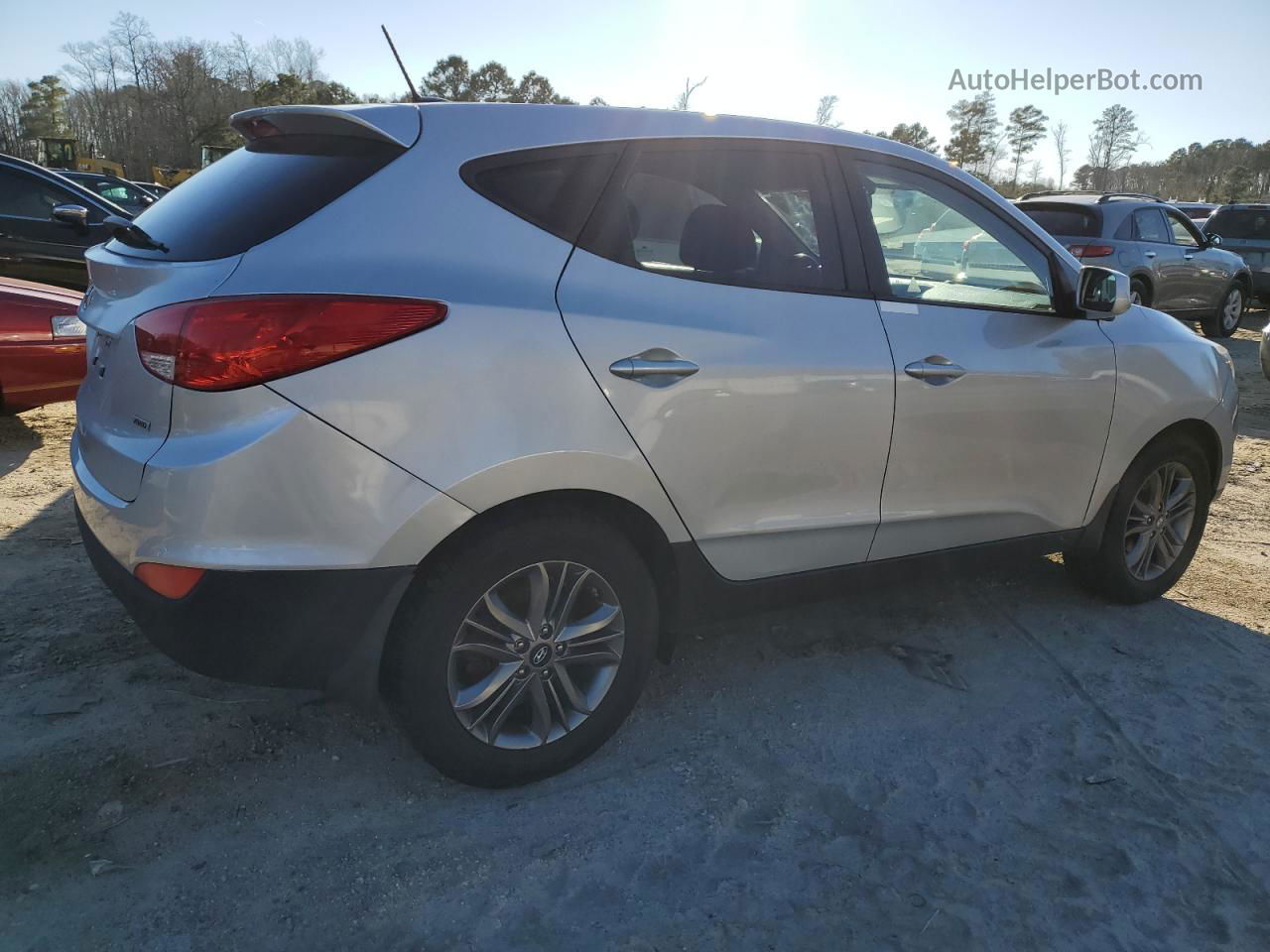 2014 Hyundai Tucson Gls Серебряный vin: KM8JTCAF2EU850692