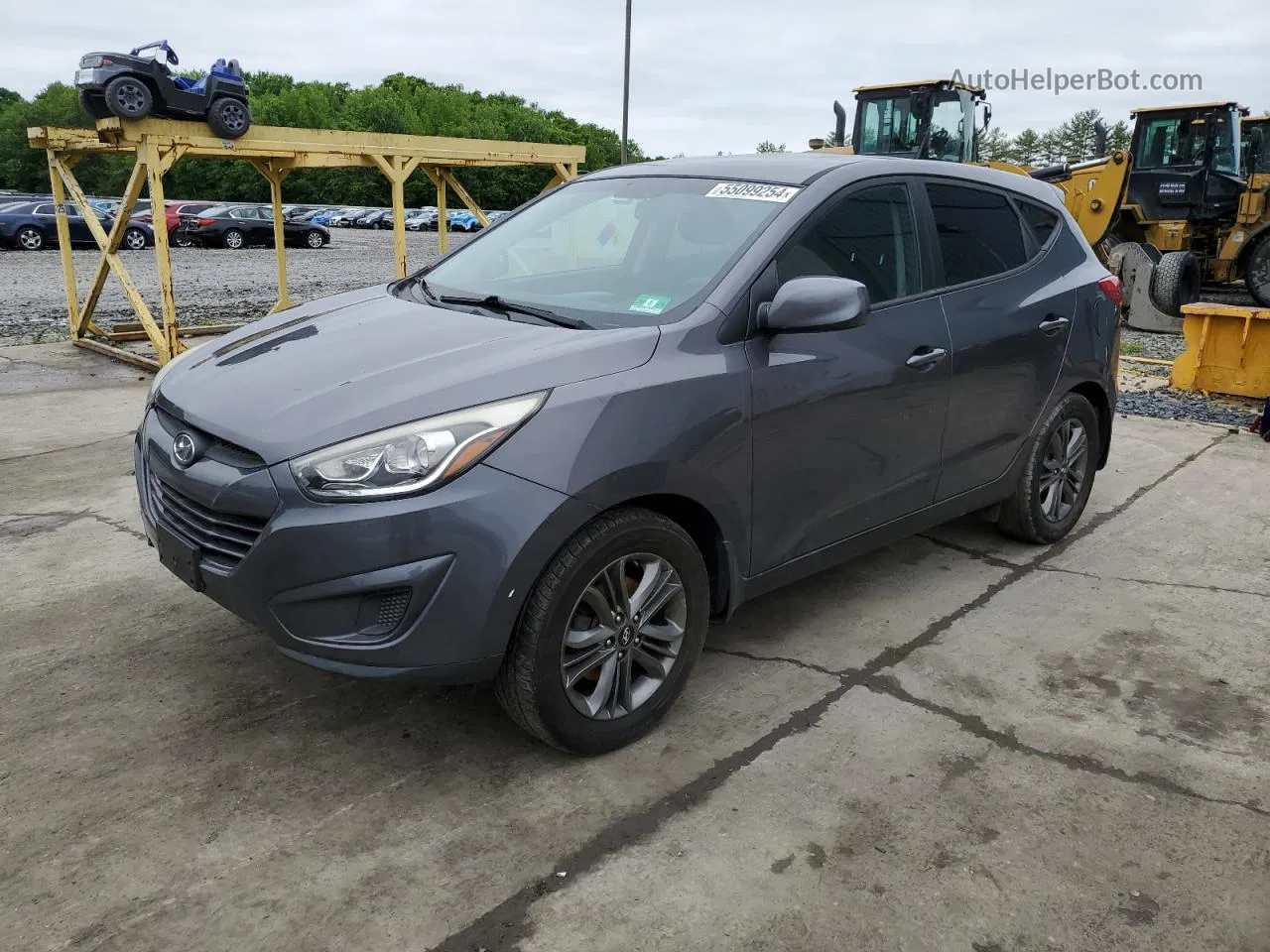 2014 Hyundai Tucson Gls Серый vin: KM8JTCAF3EU950459