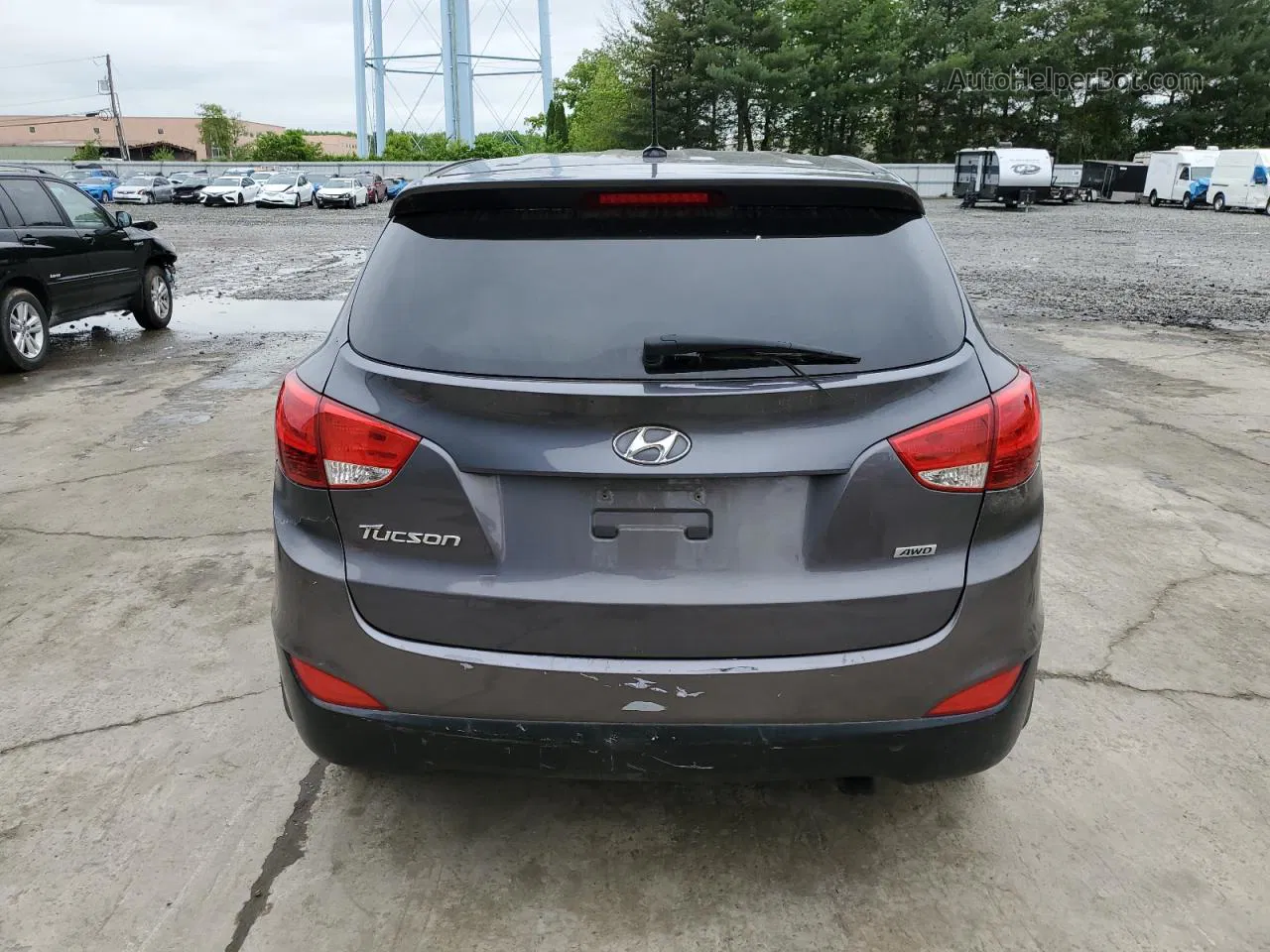 2014 Hyundai Tucson Gls Gray vin: KM8JTCAF3EU950459