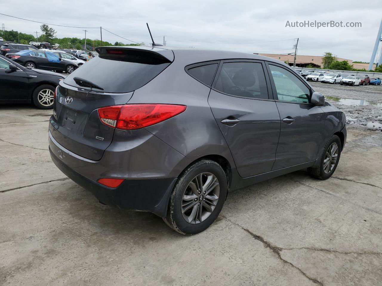 2014 Hyundai Tucson Gls Серый vin: KM8JTCAF3EU950459