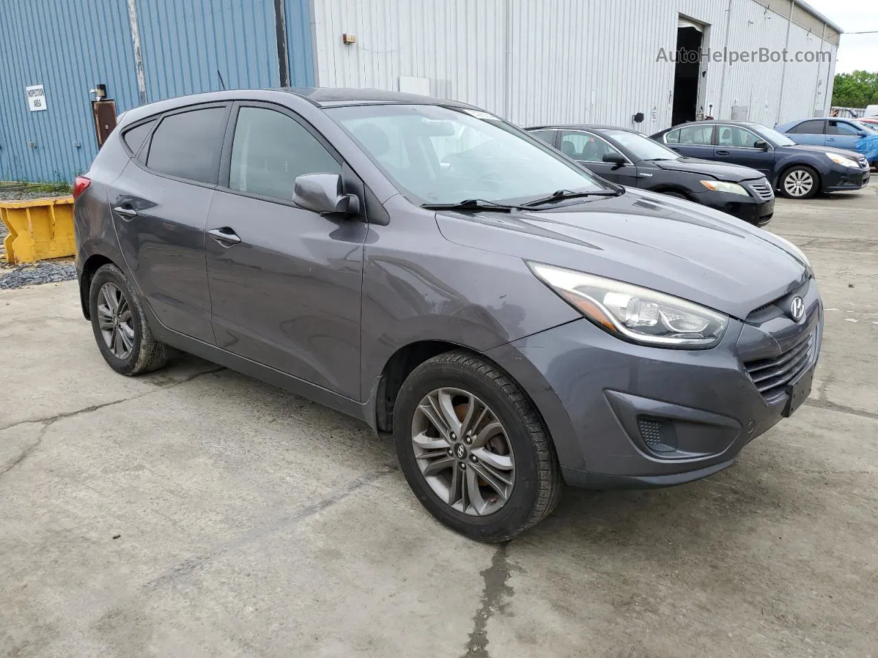 2014 Hyundai Tucson Gls Gray vin: KM8JTCAF3EU950459