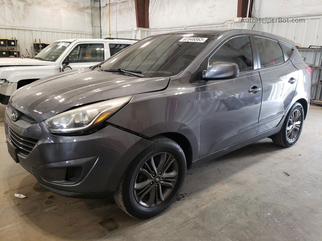 2014 Hyundai Tucson Gls Gray vin: KM8JTCAF4EU941060