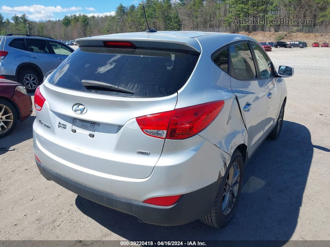 2014 Hyundai Tucson Gls Серебряный vin: KM8JTCAF5EU889180