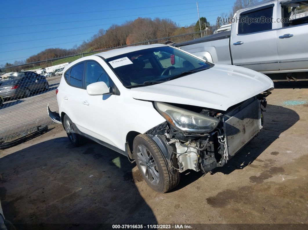 2014 Hyundai Tucson Gls White vin: KM8JTCAF9EU822548