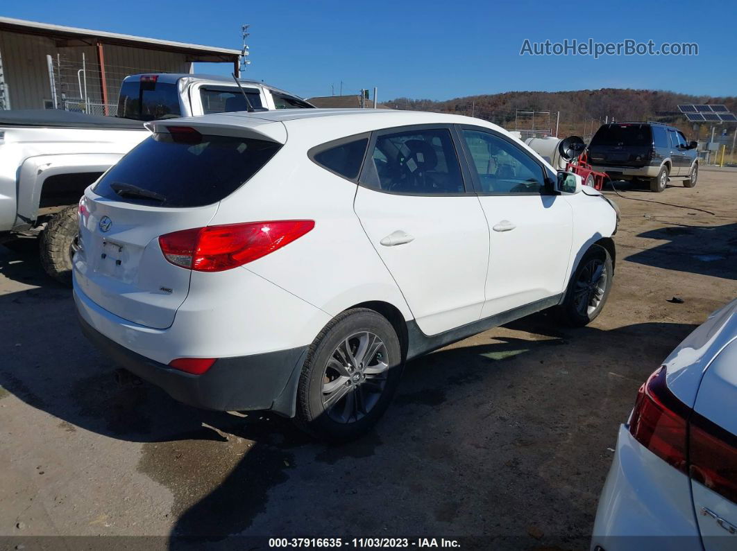 2014 Hyundai Tucson Gls White vin: KM8JTCAF9EU822548