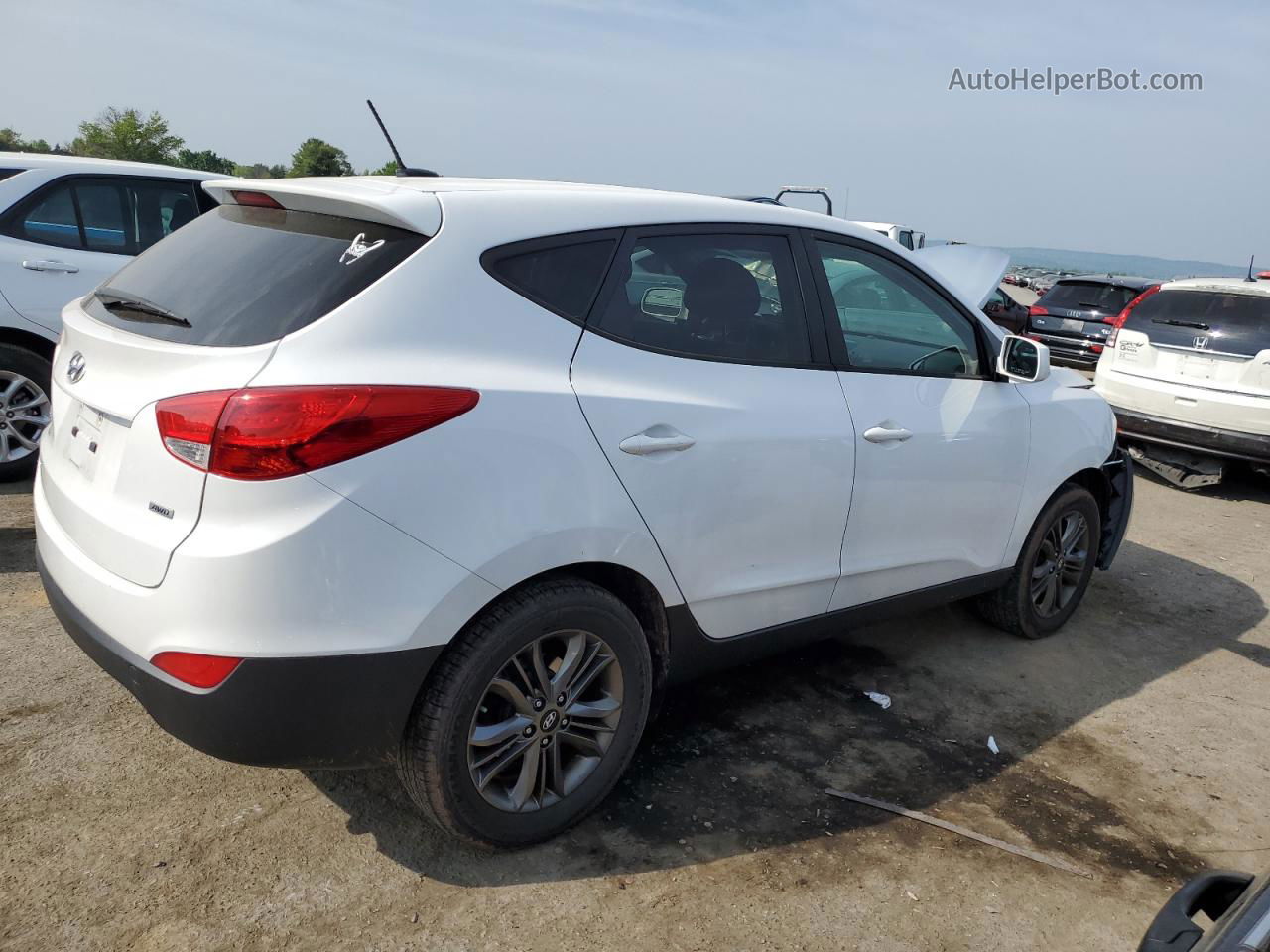 2014 Hyundai Tucson Gls White vin: KM8JTCAFXEU857762