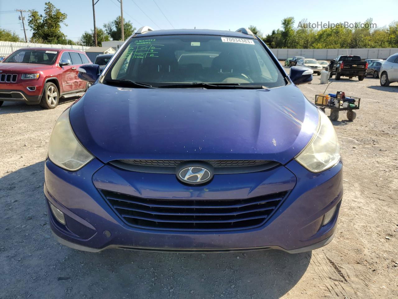 2013 Hyundai Tucson Gls Blue vin: KM8JU3AC0DU637323