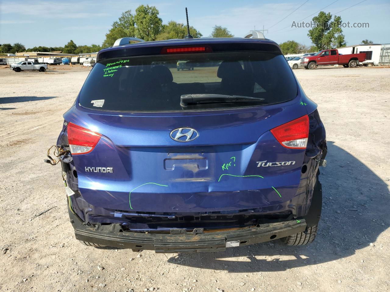 2013 Hyundai Tucson Gls Blue vin: KM8JU3AC0DU637323